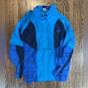 Vintage Nike Windbreaker Jacket Aqua Berry Color Way Gray Tag 90’s USA Made